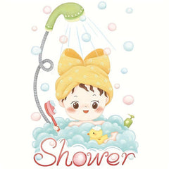 Toilet Sticker Bathroom Toilet Lid Sticker Waterproof PVC Removable Sticker