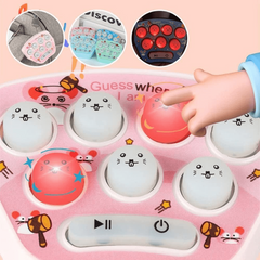 Mini Handheld Game Console Cartoon Pattern Electronic Light Toy