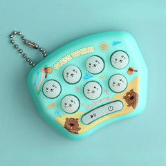 Mini Handheld Game Console Cartoon Pattern Electronic Light Toy