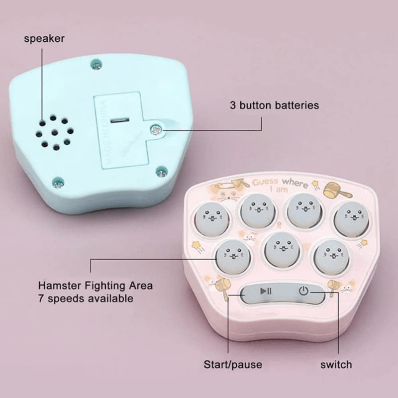 Mini Handheld Game Console Cartoon Pattern Electronic Light Toy