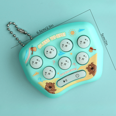 Mini Handheld Game Console Cartoon Pattern Electronic Light Toy