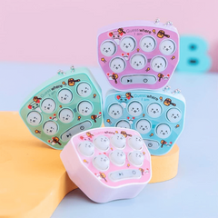 Mini Handheld Game Console Cartoon Pattern Electronic Light Toy