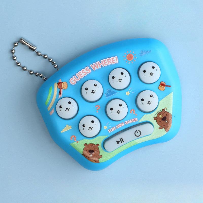 Mini Handheld Game Console Cartoon Pattern Electronic Light Toy