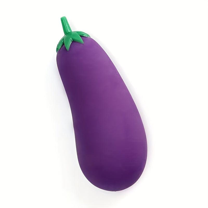 Fruit/Veg TPR Memory Sand Toy Eggplant Decompression