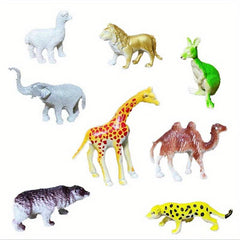 18pcs Dinosaur Animals World Model Soft Rubber Prehistoric Dinosaur Variety Size