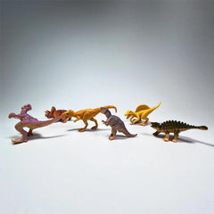 18pcs Dinosaur Animals World Model Soft Rubber Prehistoric Dinosaur Variety Size