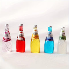 5pcs Resin Dollhouse Juice Drink Mini Wine Bottle Food Props