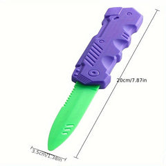 3D Gravity Spring Carrot Telescopic Dagger Toy for Kids