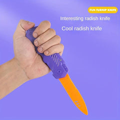 3D Gravity Spring Carrot Telescopic Dagger Toy for Kids