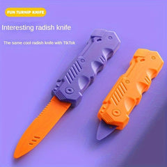 3D Gravity Spring Carrot Telescopic Dagger Toy for Kids