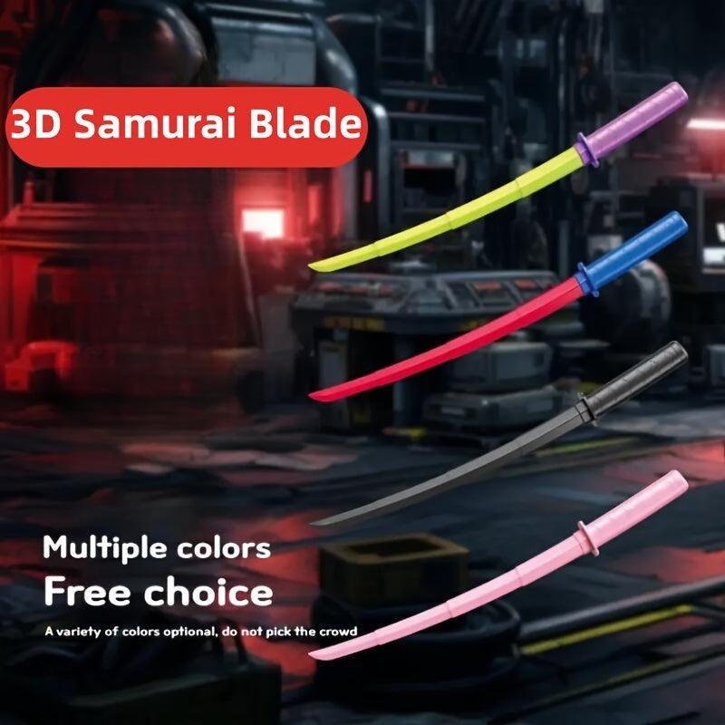 2pcs 3D Printed Katana Gravity Telescopic Toy for Adults