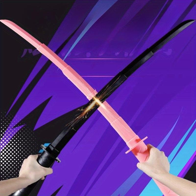 2pcs 3D Printed Katana Gravity Telescopic Toy for Adults