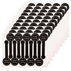 100 10pcs Long Strips Baking Packaging Adhesive Stickers