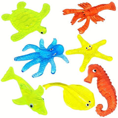 6Pcs Random Halloween TPR Soft Glue Venting Toys