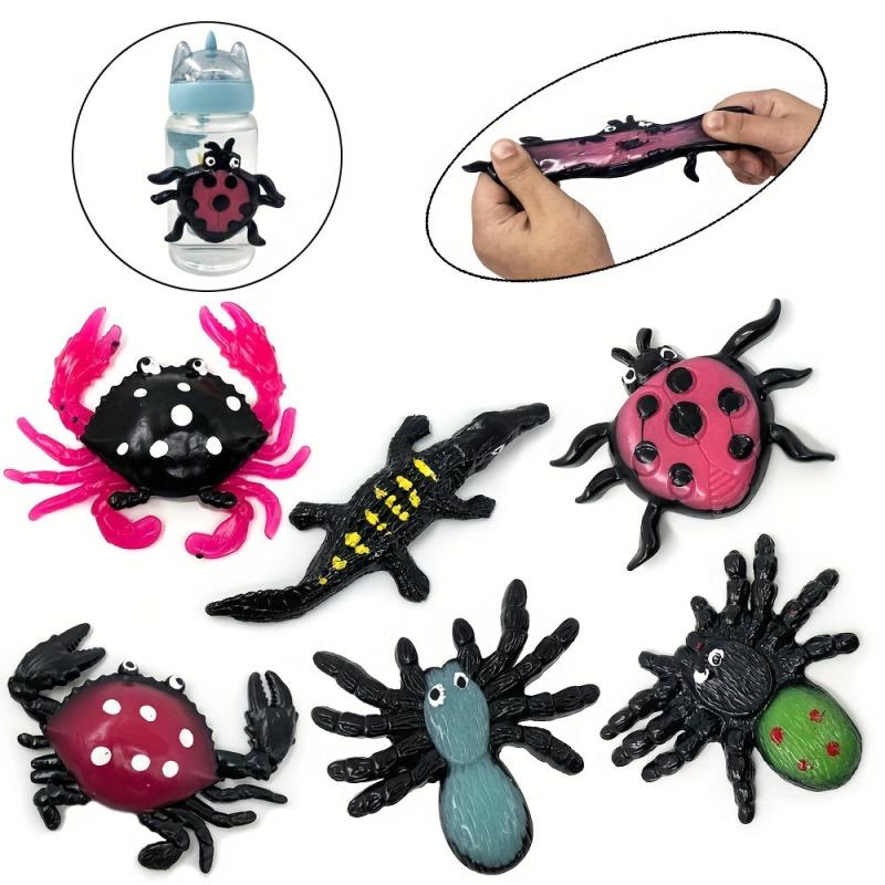 6Pcs Random Halloween TPR Soft Glue Venting Toys