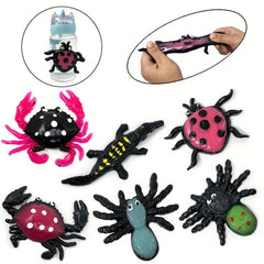 6Pcs Random Halloween TPR Soft Glue Venting Toys