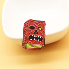 Horror Movie Metal Badge Halloween Skull Brooch Gift Backpack Decoration Pin