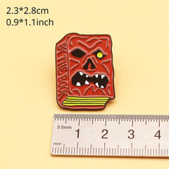 Horror Movie Metal Badge Halloween Skull Brooch Gift Backpack Decoration Pin