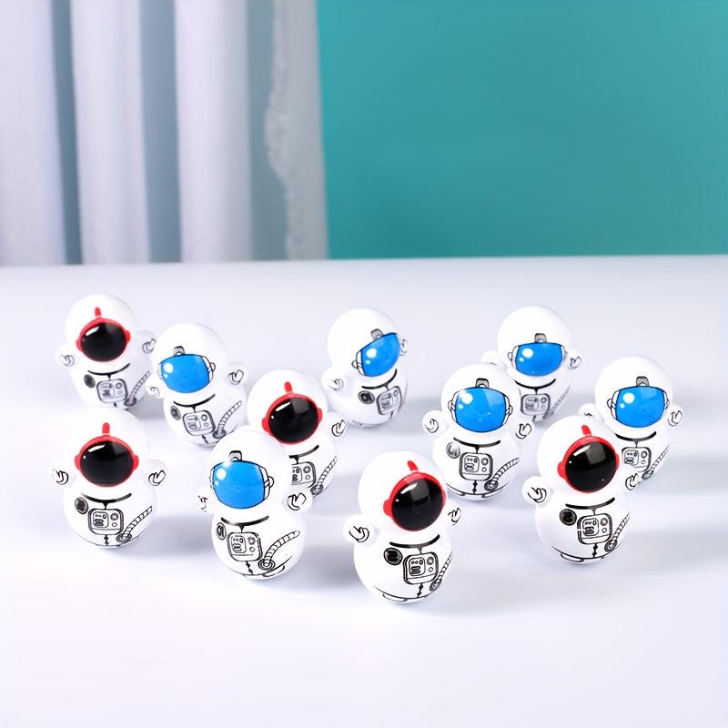 10pcs Astronaut Mini Tumbler Toy Desktop Decor Gift Random