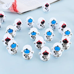 10pcs Astronaut Mini Tumbler Toy Desktop Decor Gift Random