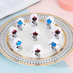 10pcs Astronaut Mini Tumbler Toy Desktop Decor Gift Random