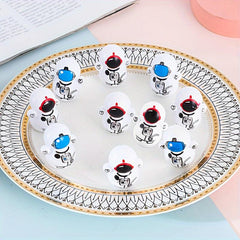 10pcs Astronaut Mini Tumbler Toy Desktop Decor Gift Random