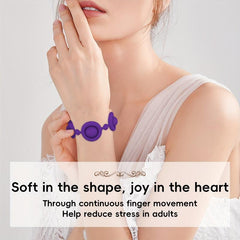 Bubble Women's Bracelet Decompress Finger Toys Key Chain Christmas Gift