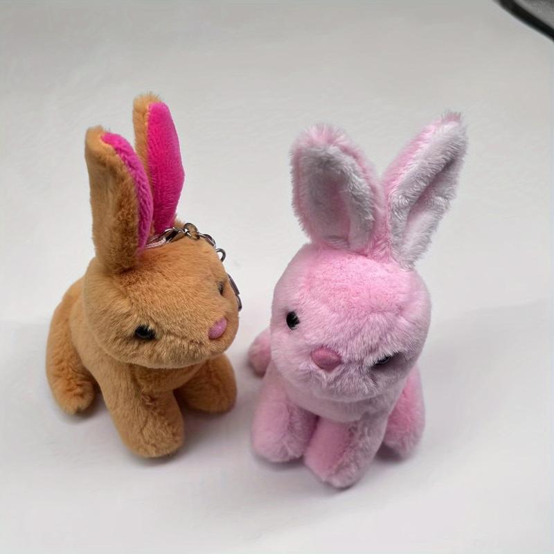 Pink Rabbit Plush Toy Keychain Pendant