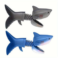 Biting Shark Dinosaur Toy Spring Telescopic Hand Clip
