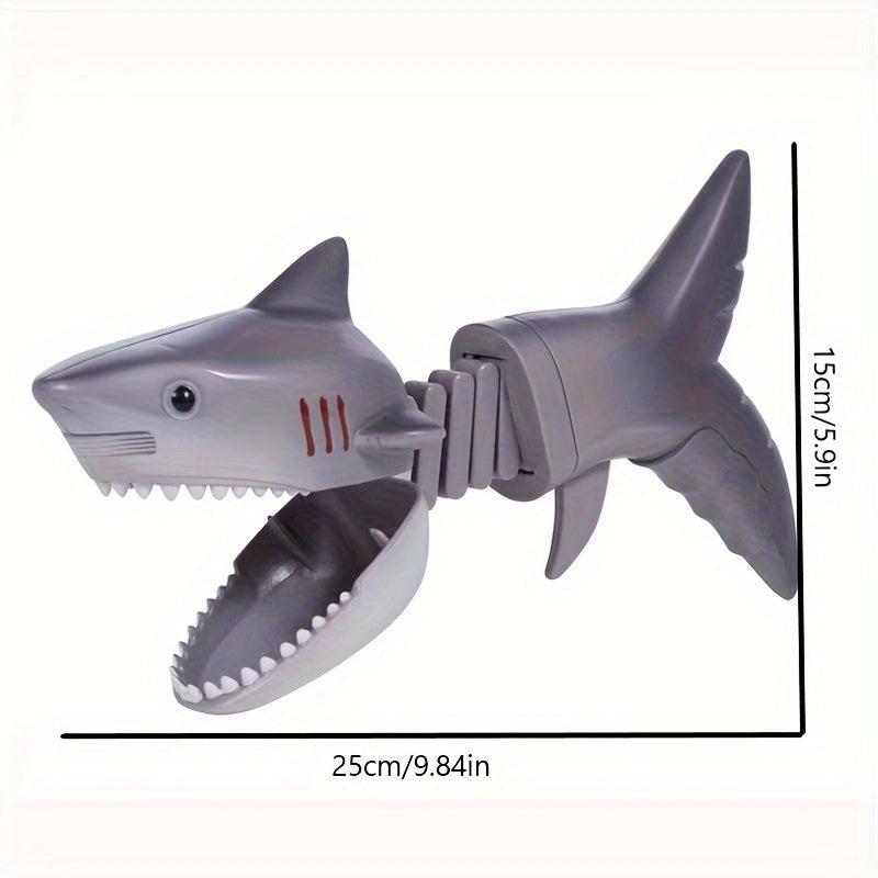 Biting Shark Dinosaur Toy Spring Telescopic Hand Clip