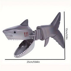 Biting Shark Dinosaur Toy Spring Telescopic Hand Clip