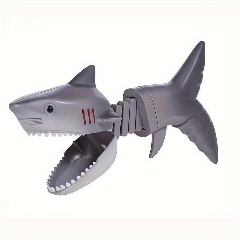 Biting Shark Dinosaur Toy Spring Telescopic Hand Clip