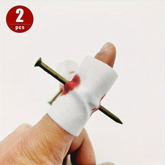 2pcs Nail Finger Scary Trick Toys Creative Funny Magic Props