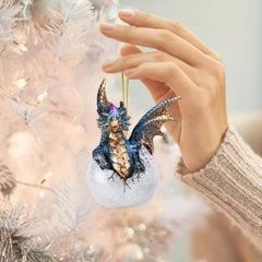 Acrylic Flat Car Hangings Halloween Christmas Tree Hangings Home Decorations