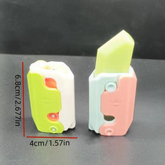 2pcs 3d Gravity Radish Collapsible Decompression Toy Model