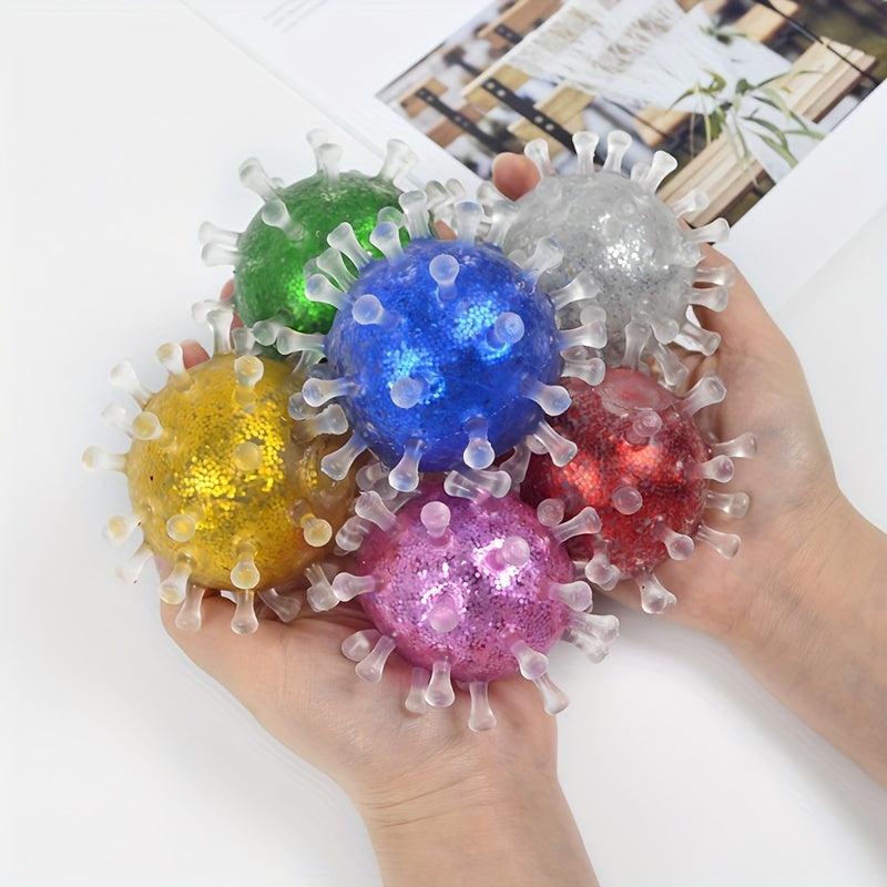 Colored Bead Virus Relief Ball Stress Squeezed Pinch Toy