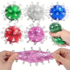 Colored Bead Virus Relief Ball Stress Squeezed Pinch Toy
