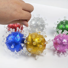 Colored Bead Virus Relief Ball Stress Squeezed Pinch Toy