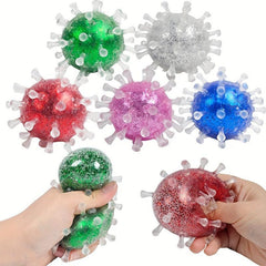 Colored Bead Virus Relief Ball Stress Squeezed Pinch Toy