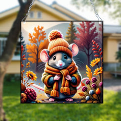Cartoon Mouse Acrylic Stained Window Hanging 14.99