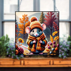 Cartoon Mouse Acrylic Stained Window Hanging 14.99