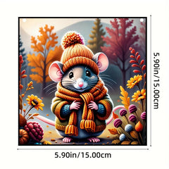 Cartoon Mouse Acrylic Stained Window Hanging 14.99