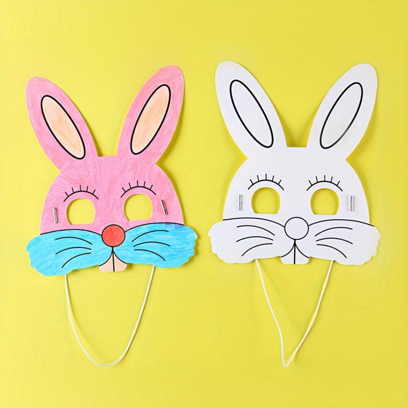 3pcs DIY Coloring Animal Masks for Role-playing Games and Parties