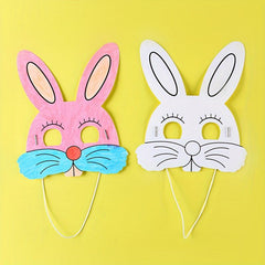 3pcs DIY Coloring Animal Masks for Role-playing Games and Parties