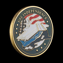 US Navy CV 62 Independence Carrier Plated Souvenir Coin