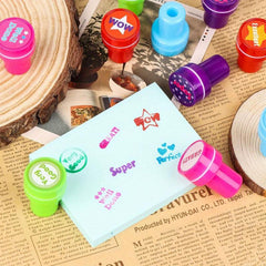 26pcs Pirate Princess Stamp Animal Stampers Assorted Self Inking Stamps