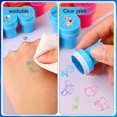 26pcs Pirate Princess Stamp Animal Stampers Assorted Self Inking Stamps