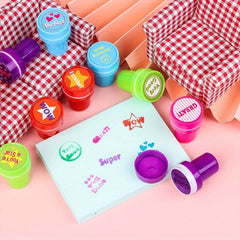 26pcs Pirate Princess Stamp Animal Stampers Assorted Self Inking Stamps