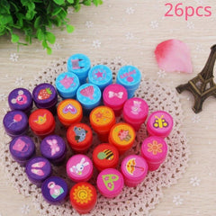 26pcs Pirate Princess Stamp Animal Stampers Assorted Self Inking Stamps