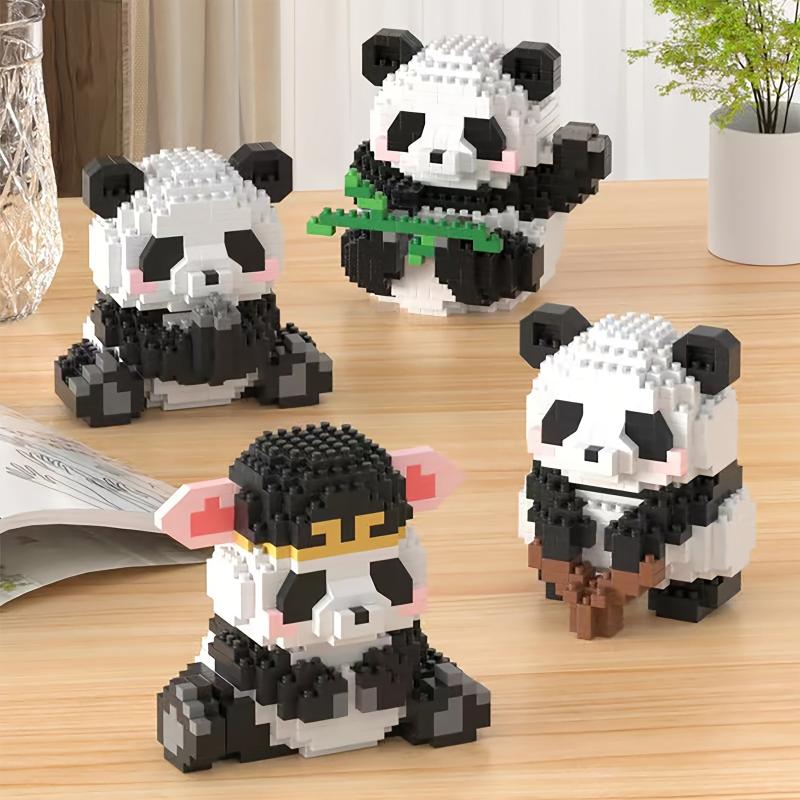 Giant Panda Huahua Building Blocks Set